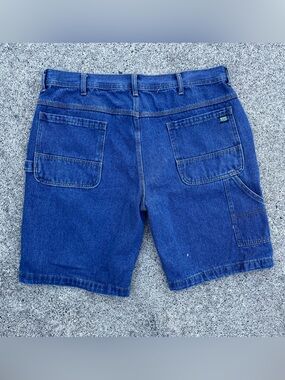 darkwash Key denim carpenter shorts size 38